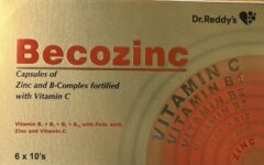 Becozinc 60 Capsules of Zinc and B-Complex fortified with Vitamin C