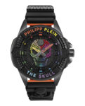 Philipp Plein Mens The $kull IP Black 44mm Strap Fashion Watch