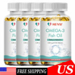 1-4× BEST TRIPLE STRENGTH Omega 3 Fish Oil Pills 2500mg HIGH POTENCY 120Caps us