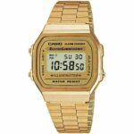 Casio A168WG-9 GOLD Stainless Steel Digital Casual Watch Alarm Stopwatch