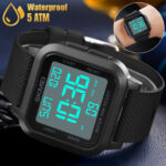 Fashion Men’s Sports Watch LED Large Digital Waterproof Multifunction Wristwatch