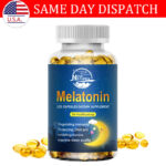 Melatonin 10mg Capsules Sleep Health Improve Sleeping Relieve Stress Supplement