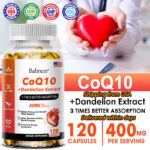 Coenzyme Q-10 400mg Antioxidant, Heart Health Support, Increase Stamina