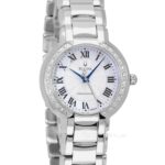 BULOVA Precisionist Womens 24 Diamonds Dress Watch MOP Dial Stainless Steel Band