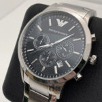 Emporio Armani AR2434 Classic Dial Stainless Steel Chronograph Men’s Watch