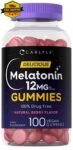 Melatonin Gummies 12Mg | 100 Count | Natural Berry Flavor | Vegan Supplement