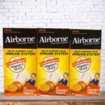 3 X Airborne Citrus Vitamin C 1000 mg, 32 Chewable Tablets Immune Support 07/24