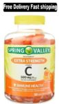 Spring Valley Extra Strength Vitamin C, 500 mg Vegetarian Gummies, 120 Count NEW