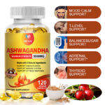 5000mg Ashwagandha Capsules – 120 Vegan Pills – Anxiety,Stress,Immune Support