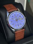 Vintage Seiko 5 Automatic Blue Face 17.J 36.mm Men’s Watch Made Japan.