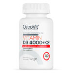 Vitamin D3 4000 IU + K2 100mcg – 100 Tablets – Cholecalciferol MK-7