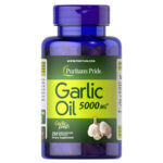 Puritan’s Pride Garlic Oil 5000 mg – 250 Rapid Release Softgels