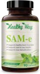 Healthy Way Pure SAM-e 500mg 90 Capsules (S-Adenosyl Methionine) Supports Health