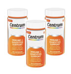 3 LOT CENTRUM IMMUNE & DIGESTIVE SUPPORT 50 CAPSULES EACH *READ*