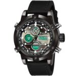 Sylvi -3022 Men’s Multi-Function Analogue – Digital Sport Watch (Black)