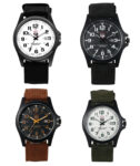 Men Military Tactical 24 Hours Nylon Strap Date Analog Quartz Sports Wrist Watch