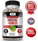 Ginseng + Ginkgo Biloba for Brain Function, Blood Circulation, Anti Inflammation