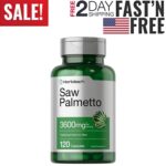 Saw Palmetto Extract 3600mg 120 Capsules Prostate Supplement Urinary Men Health