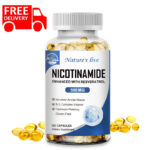 Nicotinamide 500MG Resveratrol, Anti-aging Supplement 120 Caps General Wellness