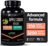 Healthfare Apple Cider Vinegar 3,200mg Maximum Immune Strength ACV Supplement