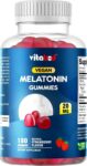 Melatonin 20mg Gummies – 180 Count – Drug Free Natural Strawberry Flavor Vitabod