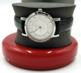 RELIC Women’s Wristwatch ZR34078 Black Leather Band Fits up to 8.5″  NEW In Box