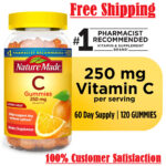 Nature Made Vitamin C 250 mg Per Serving Gummies, Dietary Supplement, 120 Count