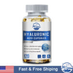 Hyaluronic Acid 850mg 120 Capsules 30 mg of Vitamin C For Joint and Skin Health