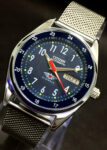 Vintage Citizen Automatic 36 MM Day-Date 21 Jewels Blue Dial Men’s Wrist Watch