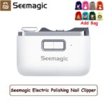 Upgrade Youpin Seemagic Electric Polishing Automatic Nail Clippers with light Trimmer Nail Cutter Manicure For Baby Adult Care