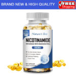 Nicotinamide 500MG Resveratrol, Anti-aging Supplement 120 Caps General Wellness