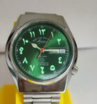 WEST END WATCH CO. AUTOMATIC GREEN DAIL 17J  MADE IN SWISS WRISTWATCH FOR MEN’S