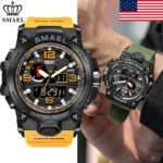 SMAEL Men Watch Waterproof Sport Military Analogue Quartz Digital Wrist Watches