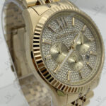 Michael Kors MK8579 Lexington Pavé Crystal Gold Bracelet Chronograph Men’s Watch