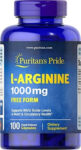 L-Arginine 1000 Mg Capsules, 100 Count, White