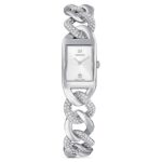 Swarovski Cocktail watch Swiss Made, Pavé, Metal bracelet, Silver tone, 5519330