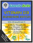 NEW! VITAMIN D3 5,000 iu SUNSHINE 24 PATCHES PLUS VITAMIN K and MAGNESIUM