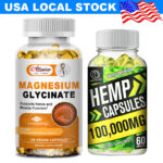 Magnesium Glycinate Capsules 400mg For Improved Sleep, Stress & Anxiety Relief