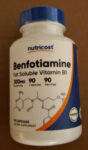 Mega Benfotiamine 300mg 90 Caps Gluten Free and Non-GMO Nutricost Vitamin B1