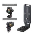 Universal Camera L Bracket Quick Release L Plate 1/4 Inch Screw Swiss Vertical Video Compatible for Nikon Canon Sony Fuji