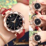 Ladies Wrist Watches Quartz Analogue Womens Steel Leather Casual Crystal Watch