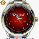 Chevrolet Corvette Logo Quartz Watch Men’s Stainless Steel Wristwatches CVT004