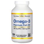 Omega-3, Premium Fish Oil, 240 Fish Gelatin Softgels