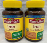 Lot of 2 Nature Made Iron 65 mg – 365 Tablets Dietary Supplement 730 total pills