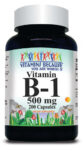 Vitamin B1 (Thiamin) 500mg, 200 Caps -Gluten Free/Non-GMO/Vegeterian