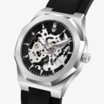 W&V Moon Shadow 42mm Silver Skeleton Silver Stainless Steel Automatic Watch