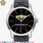 Chevrolet Emblem Logo CVT07 Quartz Watch Stainless Steel Men’s Wristwatch