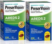 Bausch + Lomb PreserVision AREDS 2 Formula 210 SoftGels Eye Vitamin 07/25 2 pack