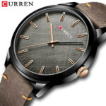 CURREN Men Watch Business Male Quartz Leather Wristwatch Fashion Simple Watches