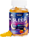 Sugar Free Sleep Gummies – Extra Strength 6mg Melatonin, Natural Sleeping Gummy